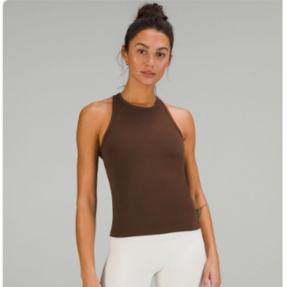 lululemon Align™ Waist-Length Racerback Tank Top in Java - Picture 1 of 3